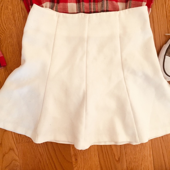 GONE SUNDAY White Tennis Mini Pleated Skirt F21 - Picture 2 of 5